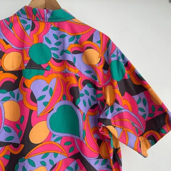 Isabel Marant Shirt Mens XL Psychedelic Disco Funk Groovy Pop Art Miami Vice - Picture 5 of 14